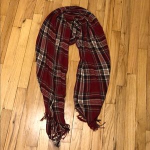 Red Plaid Scarf